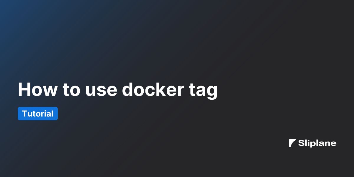 Wie man docker tag verwendet
